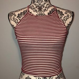 Striped halter top
